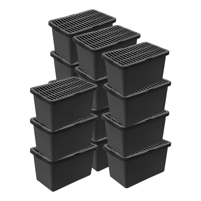 Raindrops 15Pcs Durable Plastic Bearded Dragon Cage and Lizard Breeding Box Portable Carrier
