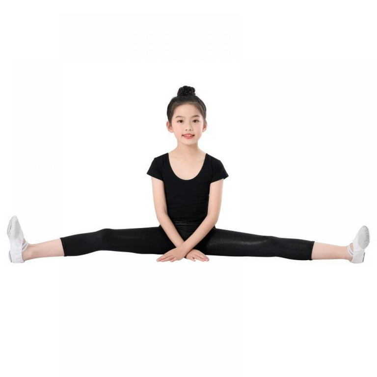 Girls Cotton Spandex Dance Leggings For Ballet, Yoga, Gymnastics