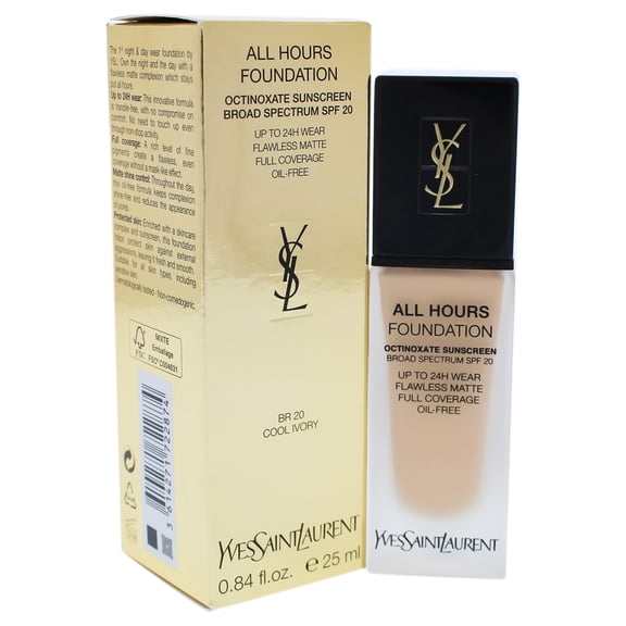 All Hours Foundation SPF 20 - BR20 Cool Ivory by Yves Saint Laurent for Women - 0.84 oz Foundation