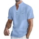 thumbnail image 2 of Ceisia Men's Solid Color Casual Loose Ice Silk Round Neck Sports Active T-shirt Gift, 2 of 7