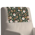 thumbnail image 7 of TSOVTHRID Recliner Headrest Protector Couch Head Rest Covers Non Slip Sofa Headrest Covers for Furniture Home Christmas Decoration 17x27 in, Santa Claus Gingerbread Man Candy Print, 1 Piece, 7 of 7