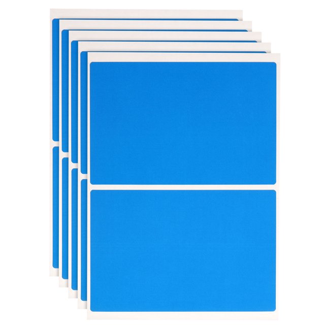 120 Hojas de Etiquetas Azules de 3 x 2 Pulgadas para Suministros de Oficina
