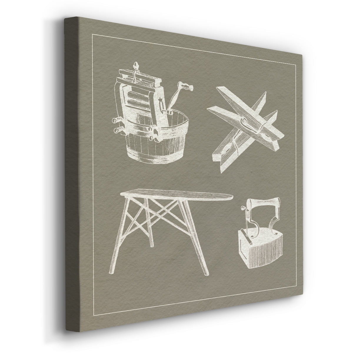 Wexford Home Laundry Tips VIII-Premium Gallery Wrapped Canvas, 10" x 10" - Ready to Hang