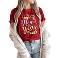thumbnail image 1 of Blusa de mujer Navidad Impreso Casual Moda Todo-fósforo Camiseta de manga corta Tops Fridja  gope841, 1 of 6