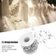 thumbnail image 4 of Cadena de perlas de estrella de cinco puntas ABS para boda, ramo de novia, decoración de Navidad, cuentas de plata, 10 m/rollo, 2 uds. Jadeshay moderno, 4 of 6