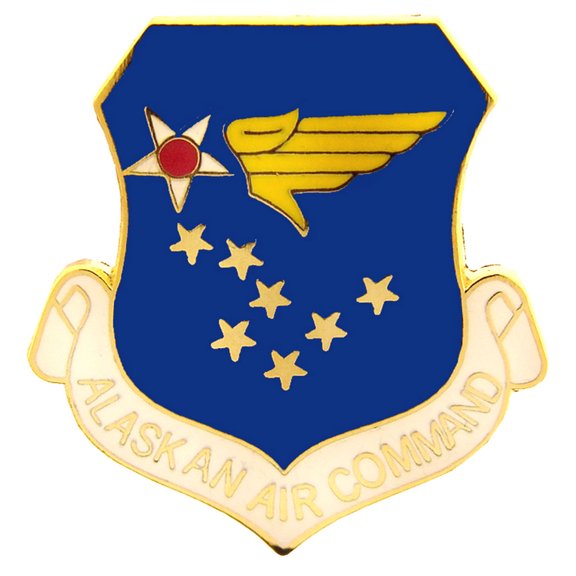U.S. AIR FORCE, USAF ALASKAN Command - Original Artwork, Expertly Designed PIN - 1"