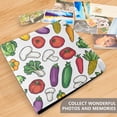 thumbnail image 4 of FORMRS 3 Ring Photo Album 4"x6" Self Adhesive Large Capacity PU Leather Cover, Red Vegetables Pattern, 4 of 8