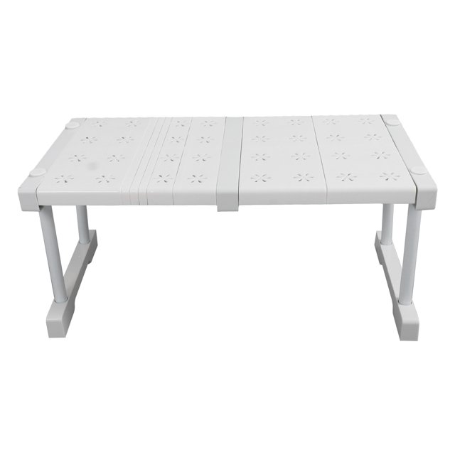 Étagère de Placard Extensible à Tension Réglable avec Design Gain de Place, Adaptée aux Armoires et Garde-Robes, Facile à Installer, Fabriquée en Matériaux Premium