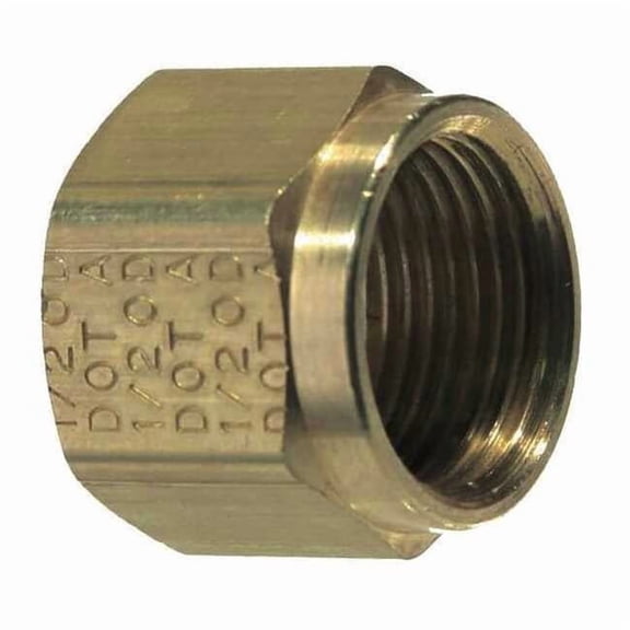 Tramec Nut, Brass, Compression, 3/8 in 961-6