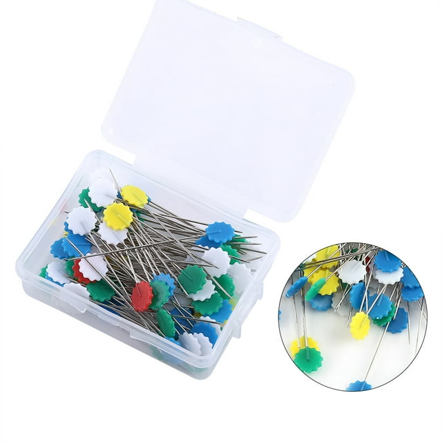 LAFGUR 100Pcs Hand Sewing Needlework Locating Pins Fabric Art Sewing Quilting Kit ZL
