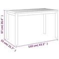 thumbnail image 4 of vidaXL 3 Piece Patio Dining Set with Cushions Solid Wood Acacia, 4 of 16