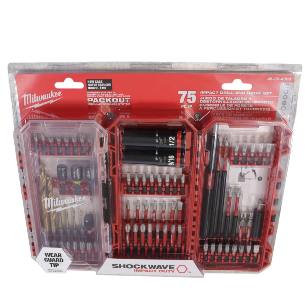 Milwaukee 48-32-4082 Impact Duty Alloy Steel Screwdriver Bit Set with Modular Storage Case (100-Piece)