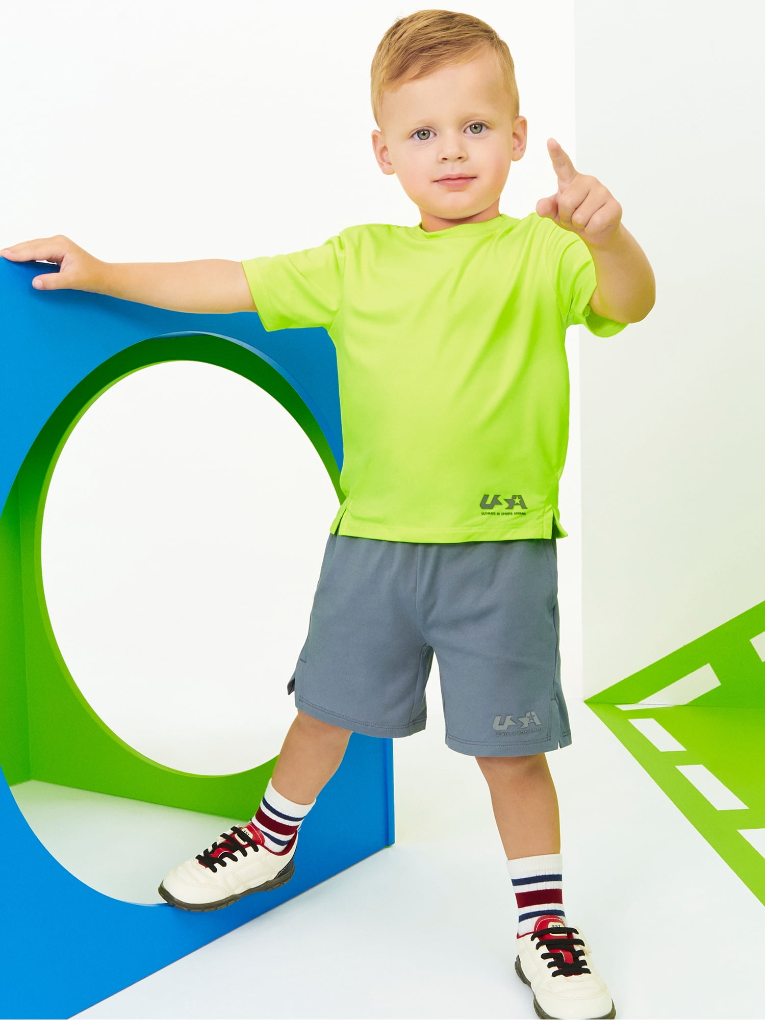 Garanimals Activewear Toddler Boy Athletic T-Shirts, 3-Pack, Sizes 2T–6T