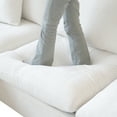thumbnail image 6 of LovingAHome Modern Ottoman Module for Living Room, Minimalist Comfy Breathable Footstool, White, 6 of 7