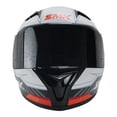 thumbnail image 2 of Casco SMK Stellar GL231 Mica Humo Cerrado Rojo Blanco XL, 2 of 6