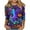 ZQR5-Multicolor, variant on VKOYWKM Halloween Costumes for Women Halloween Print T Shirts 3/4 Sleeve Loose Fit Crew Neck T-Shirts Fall Tops