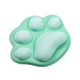 thumbnail image 1 of B Green And Blue Cat Paw Mouse Pad With Soft Silicone Wrist Support For Comfortable Use, 1 of 5