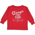 thumbnail image 3 of Inktastic CHD Awareness Ribbon Support Boys or Girls Long Sleeve Toddler T-Shirt, 3 of 5