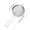 Silver, variant on COM1950s Fine Mesh Strainer, Stainless Steel Sieve, Multi-Purpose for Kitchen, Strains Rice, Quinoa, Flours, Drains Pasta, with Hook