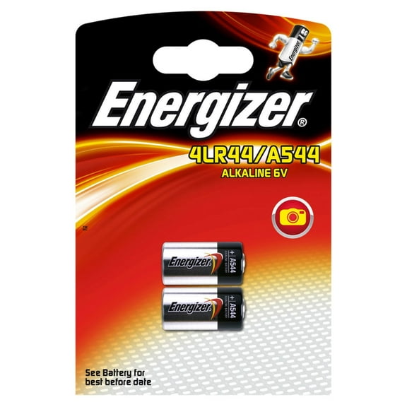 Energizer Battery 4LR44/A544 Alkaline 2, 235407
