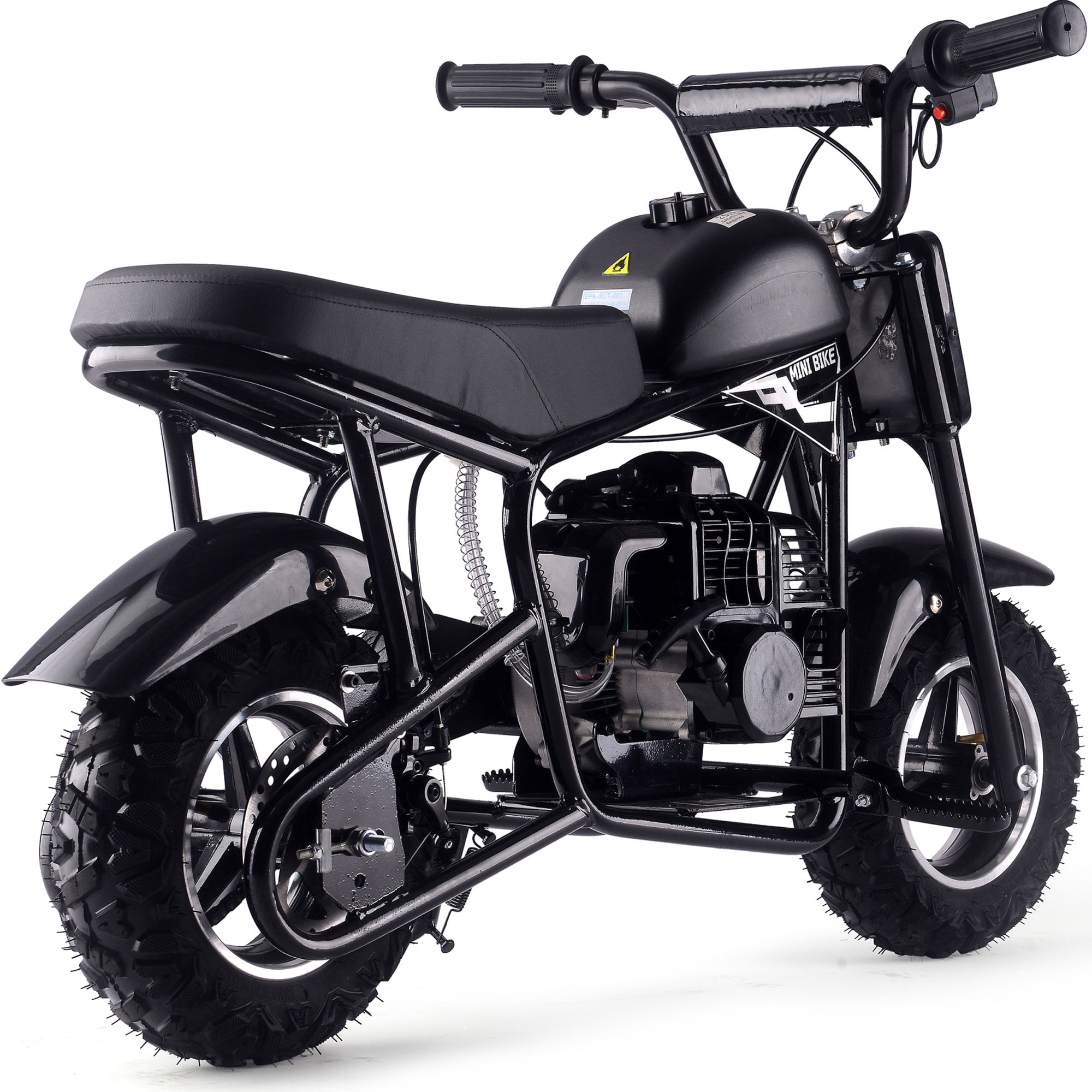 MotoTec Urchin 49cc 2-Stroke Kids Gas Mini Bike Black
