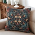 thumbnail image 4 of Boho Blue Pattern Ethnic Design Farmhouse Throw Pillow Covers 18 X 18 Inch, Set Of 4, Linen Study Sofa Cushion Cover Indoor Living Room Home Decor, 4 of 5
