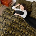 thumbnail image 4 of Feelyou Gold Boho Life Tree Comforter Set 7pcs, Rustic Mandala Damask King Bedding Sets, 4 of 8
