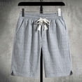 thumbnail image 2 of Gibobby Men's Drawstring Cargo Shorts Relaxed Fit Shorts with Pockets Work Hiking Summer Athletic Short Men[Grey,5XL], 2 of 4