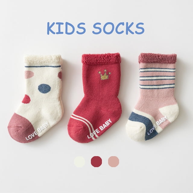 Kelon Socks Clearance Lady Short Socks Fluffy Fuzzy Band Plush Open Toe Comfy Cozy Crew Boot Socks Toddlers Infant Boys Girls Winter 3 Pairs
