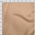 thumbnail image 4 of oneOone Tissu Velours Brun Clair Rétro Écouteurs Robe Matériel Tissu Imprimé Tissu au Mètre 58 Pouces de Large, 4 of 5