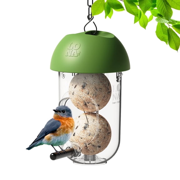 LONA-M2 Suet Balls Holder for Wild Birds Durable Feeder with Easy Hanging System
