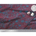thumbnail image 2 of Soimoi Poly Georgette Fabric Floral & Leopard Animal Skin Decor Fabric Printed Yard 42 Inch Wide, 2 of 3
