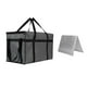 thumbnail image 3 of Bolsa de comida aislada con base y asa portátil para supermercado gris, 3 of 9