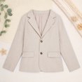 thumbnail image 5 of Curuila Kids Infant Girls Boys Suit Jacket Long Sleeve Solid Color Lapel Coat For Girls Boys Spring Autumn Fashion Outerwear Size 5-6 Years, 5 of 9