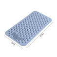 thumbnail image 3 of UTXQFD Shower and Bathtub Mat 13.76x27.56in, Rubber Non-Slip Shower Mat for Elderly & Kids, Bathtub mat Non Slip with Drain Holes &Suction Cups, Bath Mat for Bathroom and Tub, Machine Washable, 3 of 9