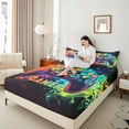 thumbnail image 4 of Homewish 3-Piece Twin Sheet Set, Gradient Gamepads, Video Game Microfiber Bedding, 4 of 7