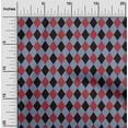 thumbnail image 1 of oneOone Polyester Lycra Grayish Blue Fabric Argyle Check Sewing Material Print Fabric By The Yard 56 Inch Wide, 1 of 4
