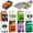 72 with stickers, variant on Joyfy 72 Packs Halloween Treat Bags with Sticker, Trick or Treat Bags Goodie Bags for Kids, 6 Designs Party Supplies Classroom Exchange Gifts