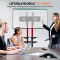 thumbnail image 3 of Fanco Universal Swivel TV Stand for 32-80 Inch TVs, Height Adjustable Table Top TV Stand Mount with Tilt, 3 of 12