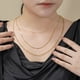 thumbnail image 4 of JeenMata - Paquete de Regalo de 3 Pzas para Mujer, Collar con Colgante, Joyería, Gargantilla, Cadena de Serpiente, Eslabones, Collar de Capas Moderno, Juego de Regalo de Collar Ajustable para Mujer, 4 of 5