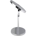 thumbnail image 2 of 17 cm, Silver-Double-Sided Standing Cosmetic Mirror, Round Makeup Mirror 1x and 3X Magnification, Swivel Shaving Mirror, Approx., 2 of 4