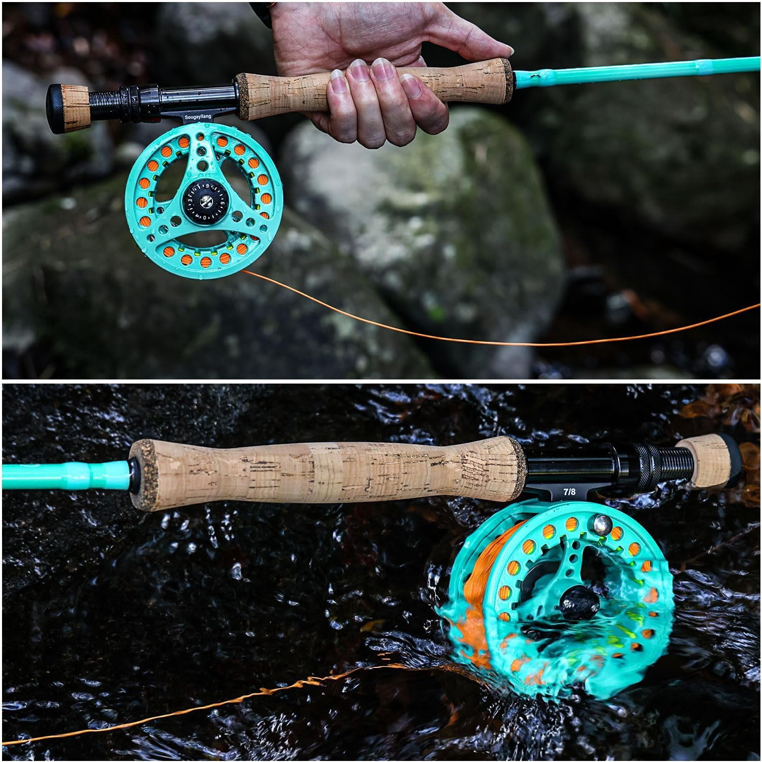 Fly Fishing Combo 9ft Carbon Rod and Reel Starter Kit with Bag