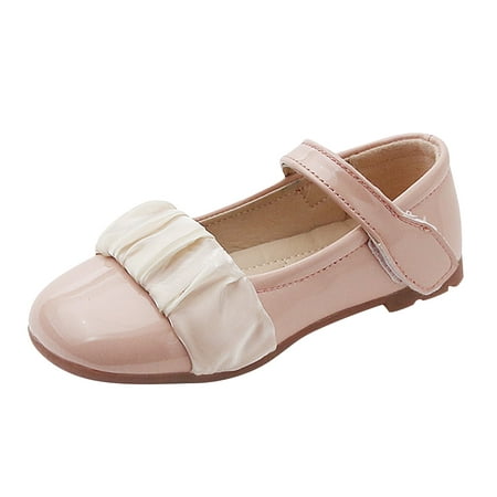 

Baycosin Girls Dress Shoes - Strappy Ballet Flats Medallion (Little Girl/Big Girl) Beige Pink Black