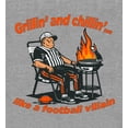 thumbnail image 4 of Grillin' and Chillin' Like A Football Villain Youth Heather Gray Jogger Pants-Medium, 4 of 4