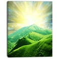 thumbnail image 2 of Green Mountains under Sun - Landscape Canvas Art Print, 2 of 3