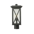 thumbnail image 2 of 1 Light Outdoor Post Mount Fixture Frame Finish Black, 2 of 3