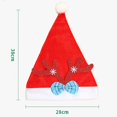 thumbnail image 1 of Sombrero rojo de Feliz Navidad, gorro de lentejuelas de Año Nuevo, muñeco de nieve, alce, Papá Noel, bordado, sombreros para adultos, fiesta familiar, regalo de Navidad, decoración, 1 of 4