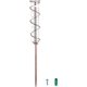 thumbnail image 1 of Pluviómetro de vidrio en espiral de 7 pulgadas con capacidad para lluvia, pluviómetro de bronce para jardín con marco de metal, pluviómetro de vidrio de tubo de hierro para jardín y exterior., 1 of 6