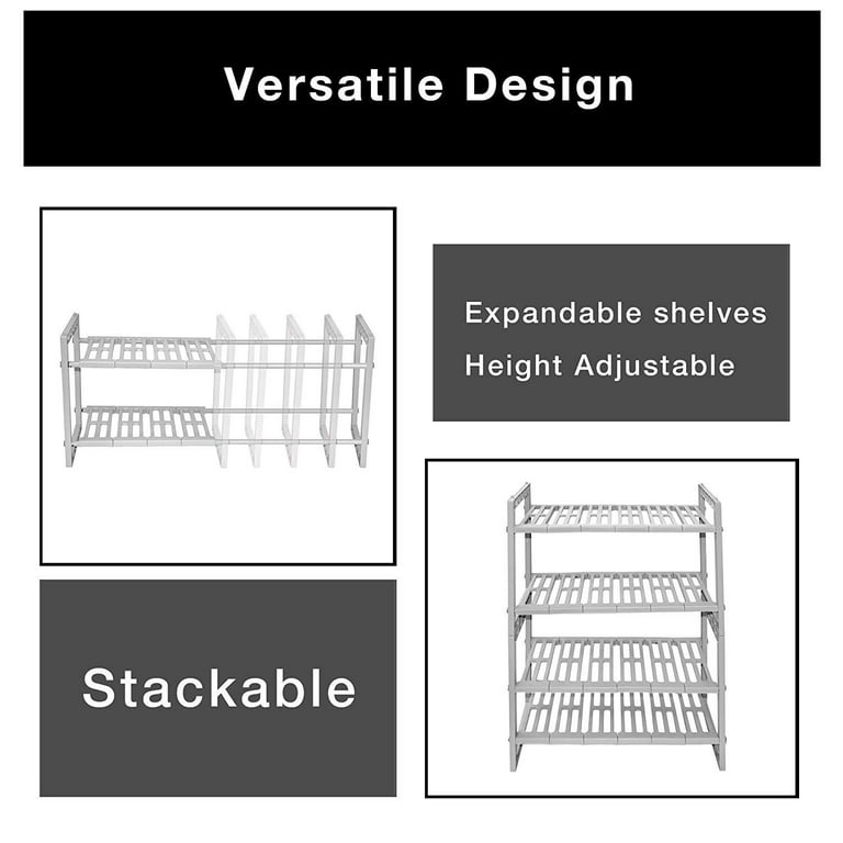 Venoly Home - Under Sink 2 Tier Expandable Shelf Organizer Rack, Silver -  Expands from 18 Inches to 30 Inches