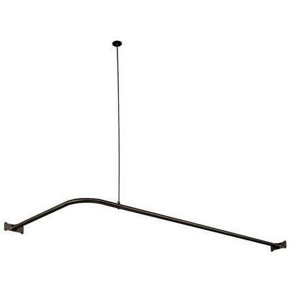 Elements Of Design Ed3145 Shower Accessories Shower Curtain Rods - Bronze